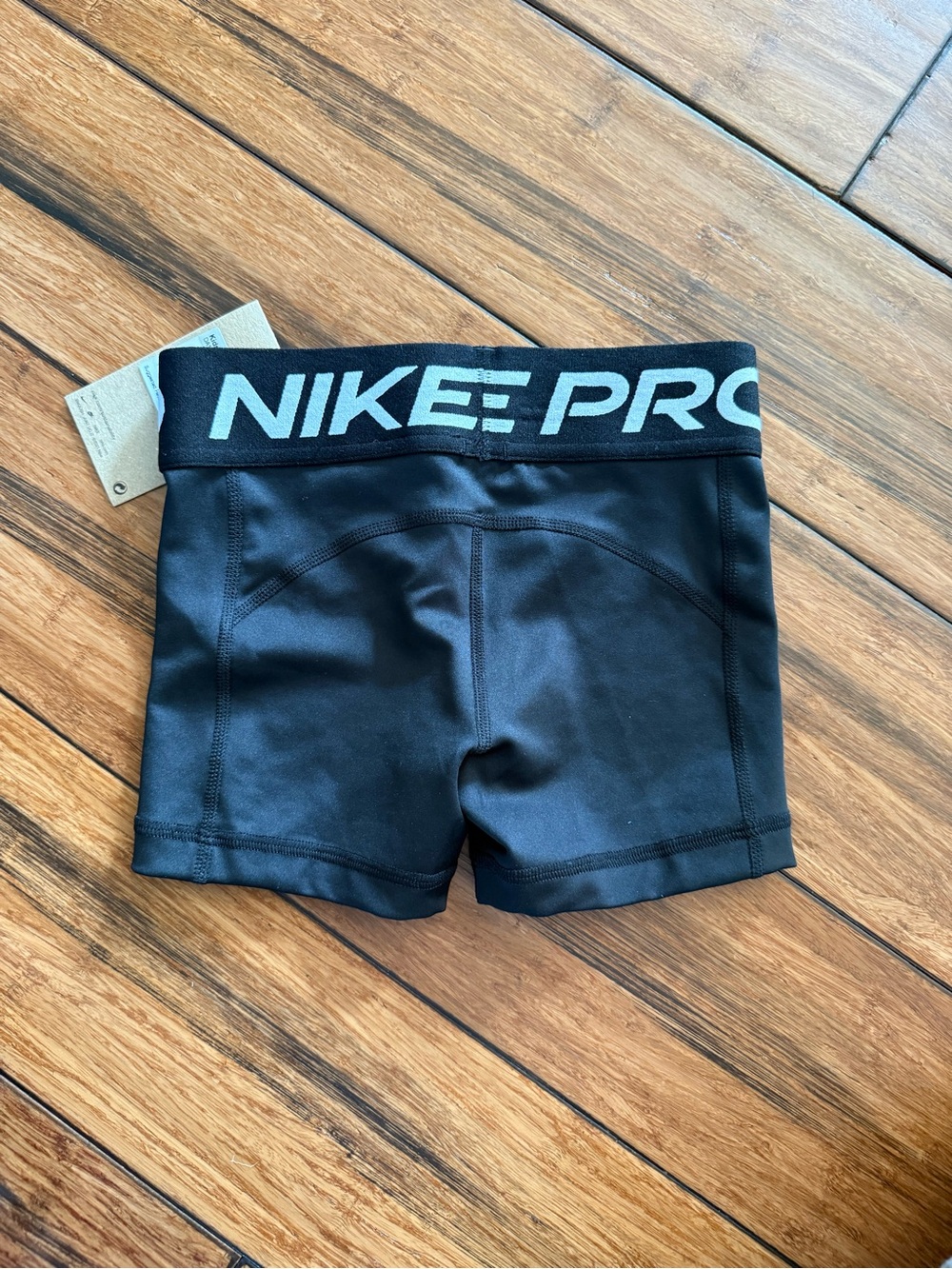 Nike Black and White Pro Compression Shorts - Picture 5 of 5